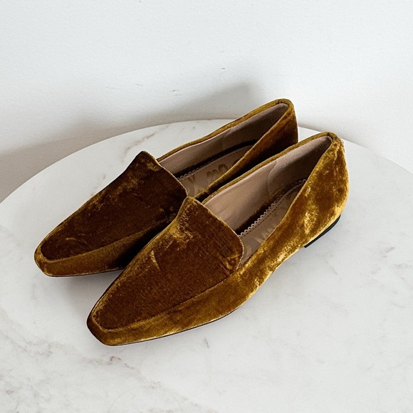 NEW Sam Edelman Emelie Rust Velvet Loafers Size 5 - Picture 3 of 8